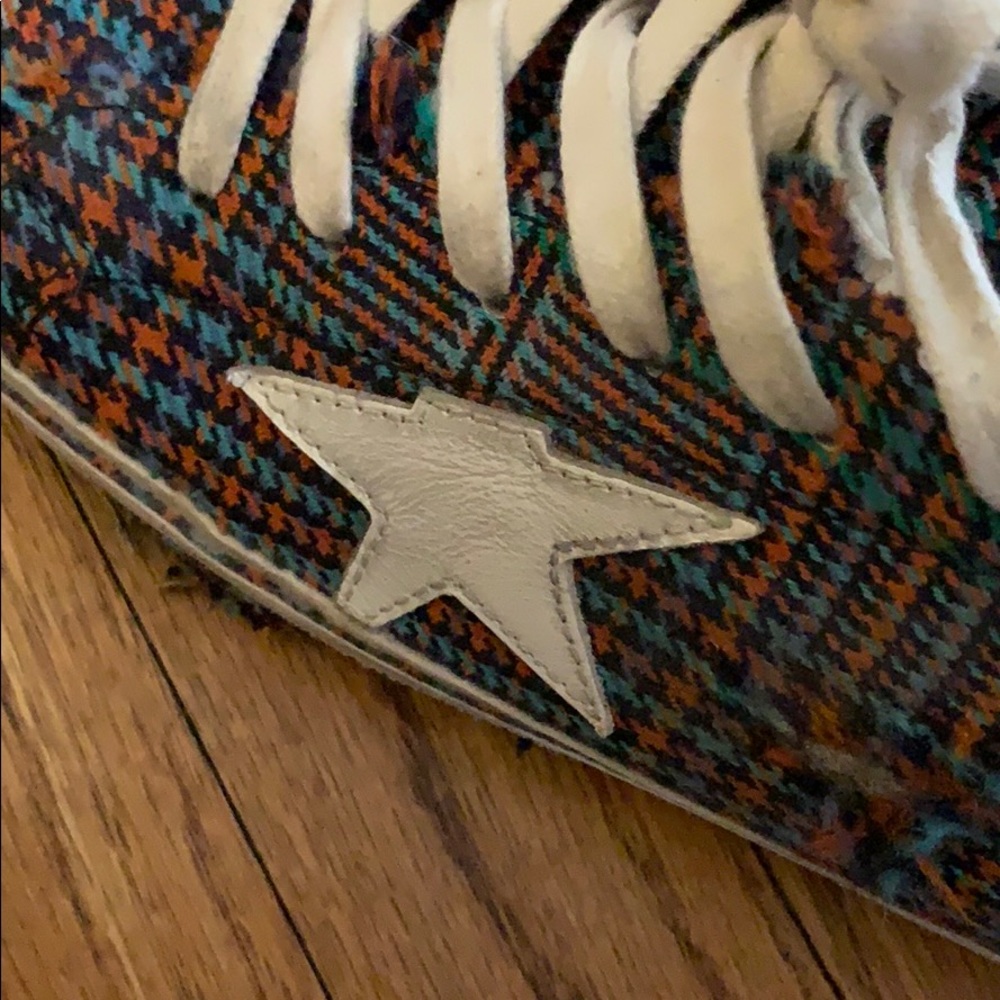 Tartan plaid Golden Goose sneakers - Picture 4 of 9